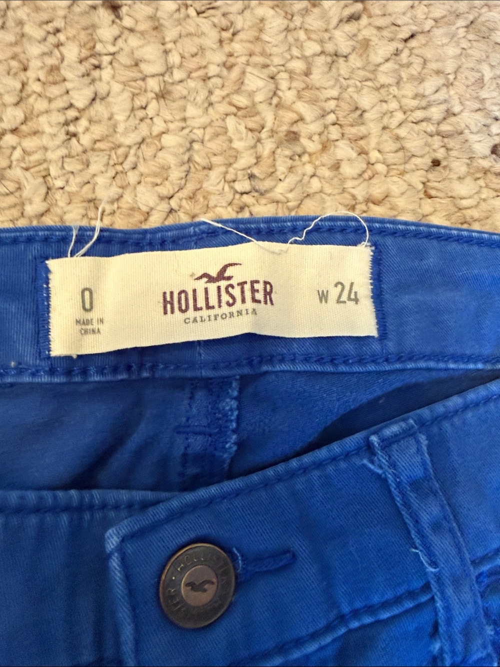 Hollister Royal Blue Skinny Pants - Picture 7 of 7